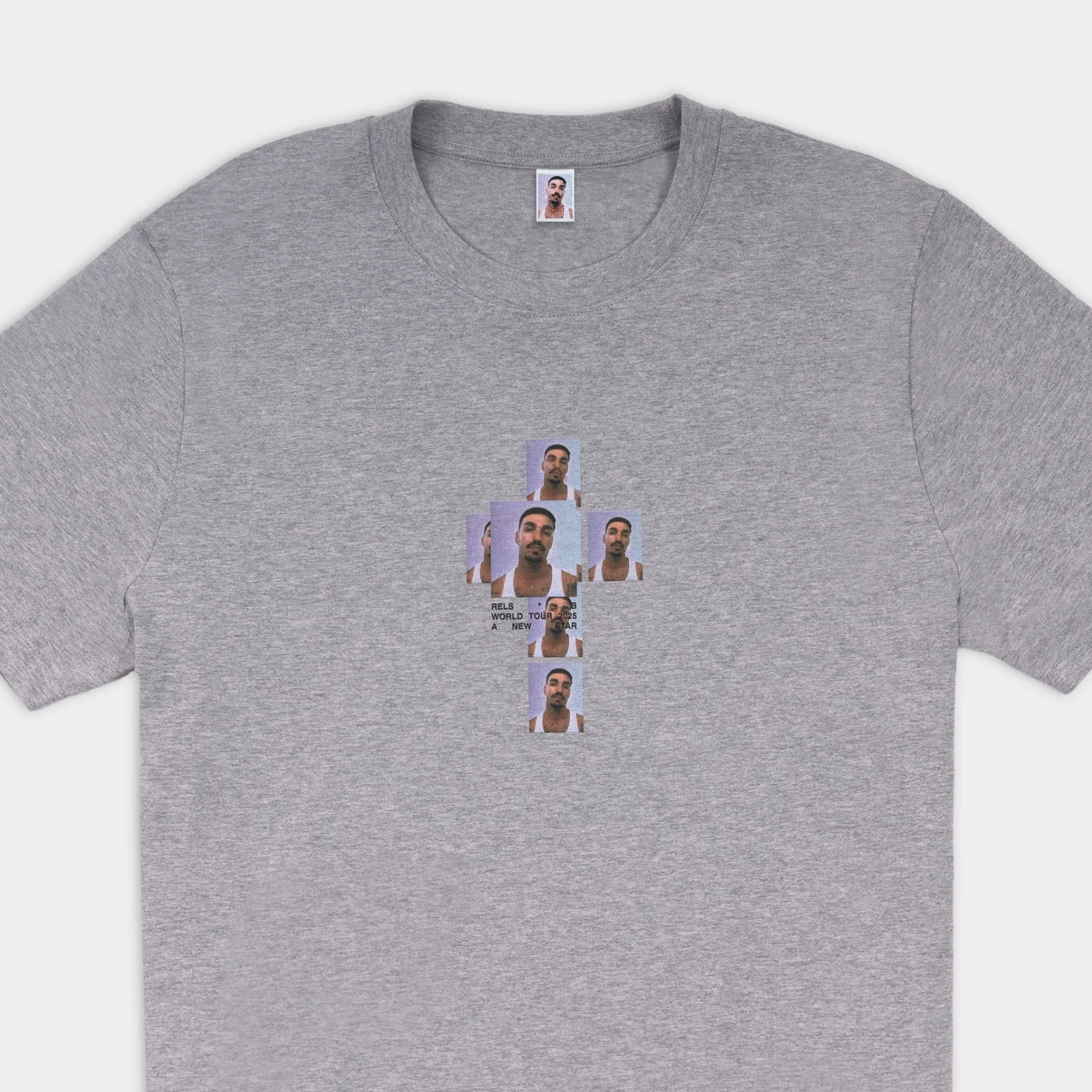 A NEW STAR CROSS / T-SHIRT / GREY - Image 3