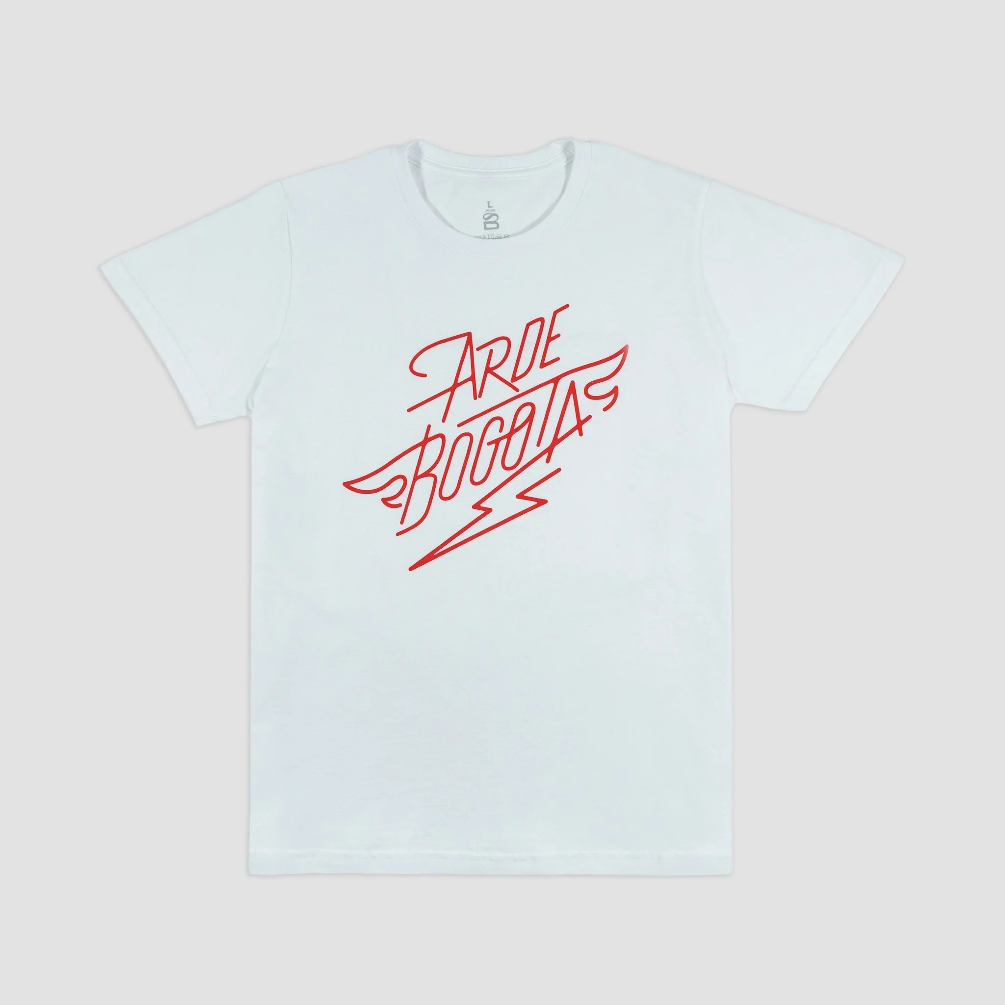 Camiseta Blanca Logo Rojo Mujer