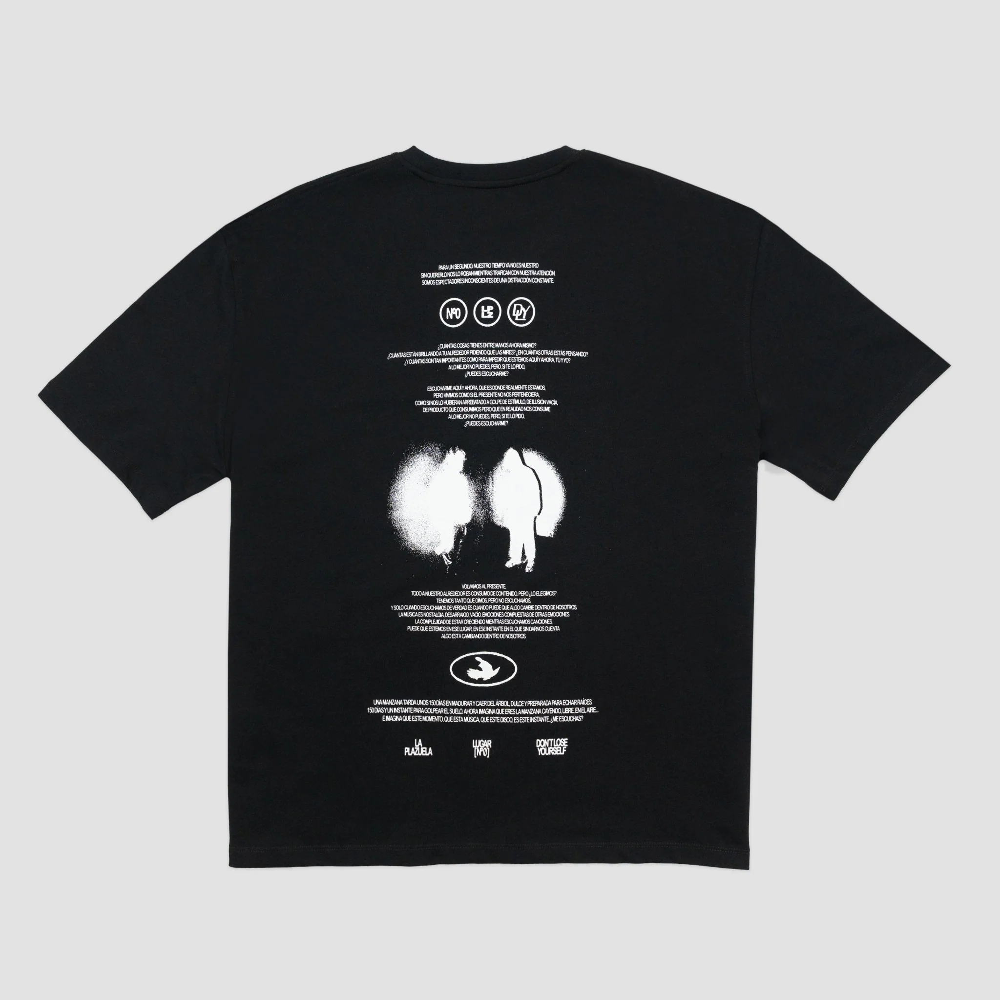 Camiseta Manga Corta Negra LUGAR Nº0 (D.L.Y)