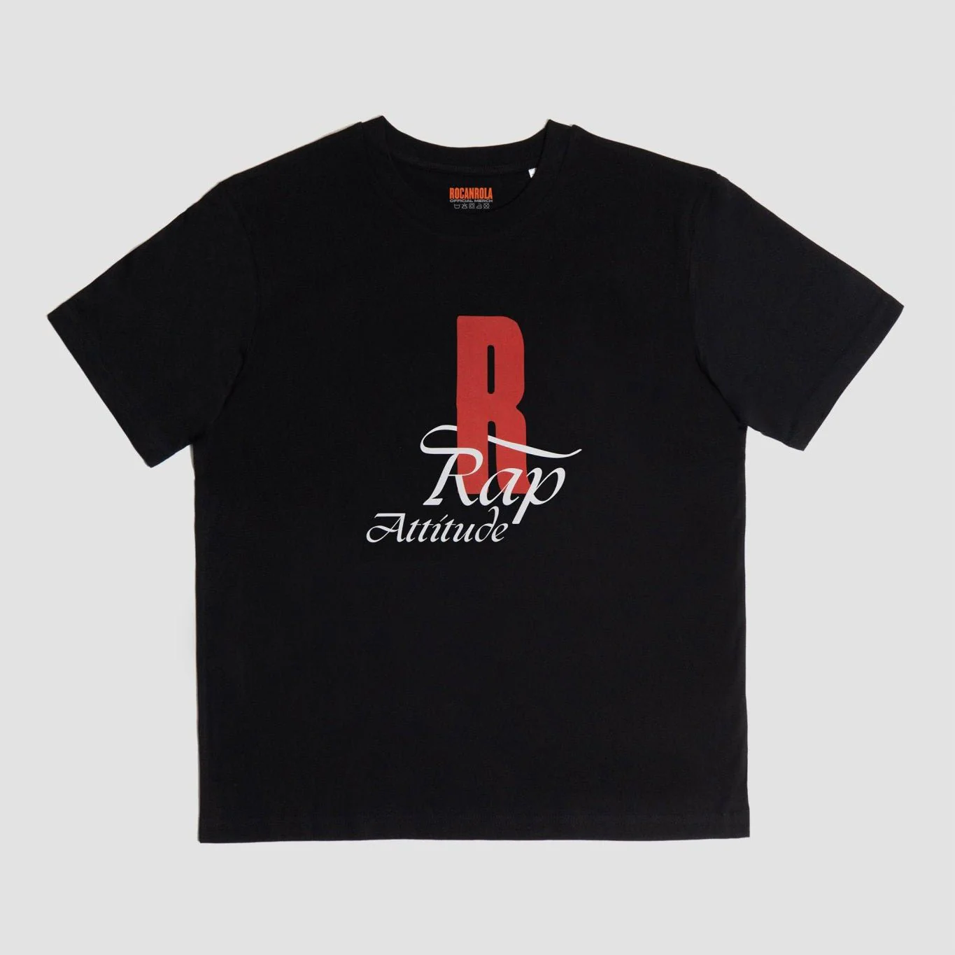 Camiseta logo Rap Attitude - Black