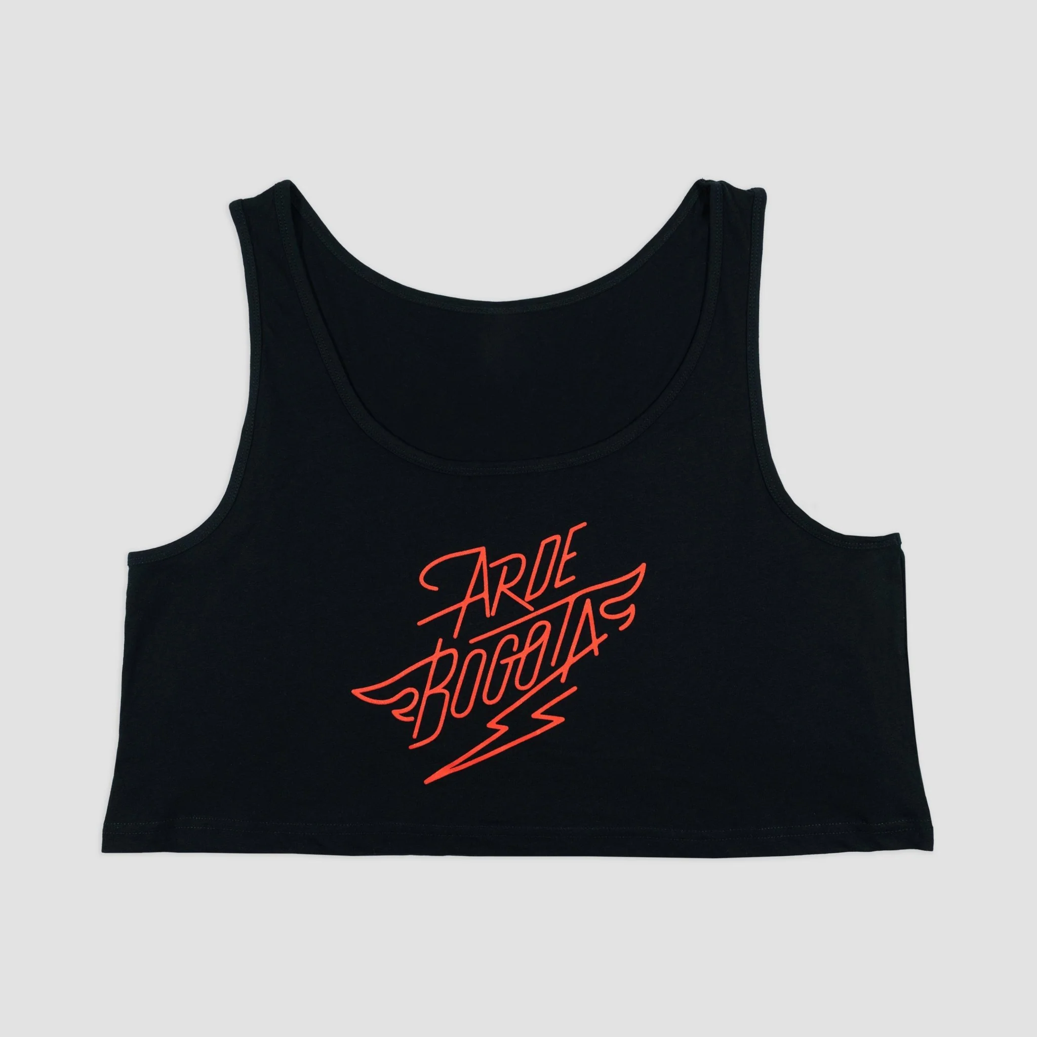Camiseta Tirantes Negra Arde Bogotá