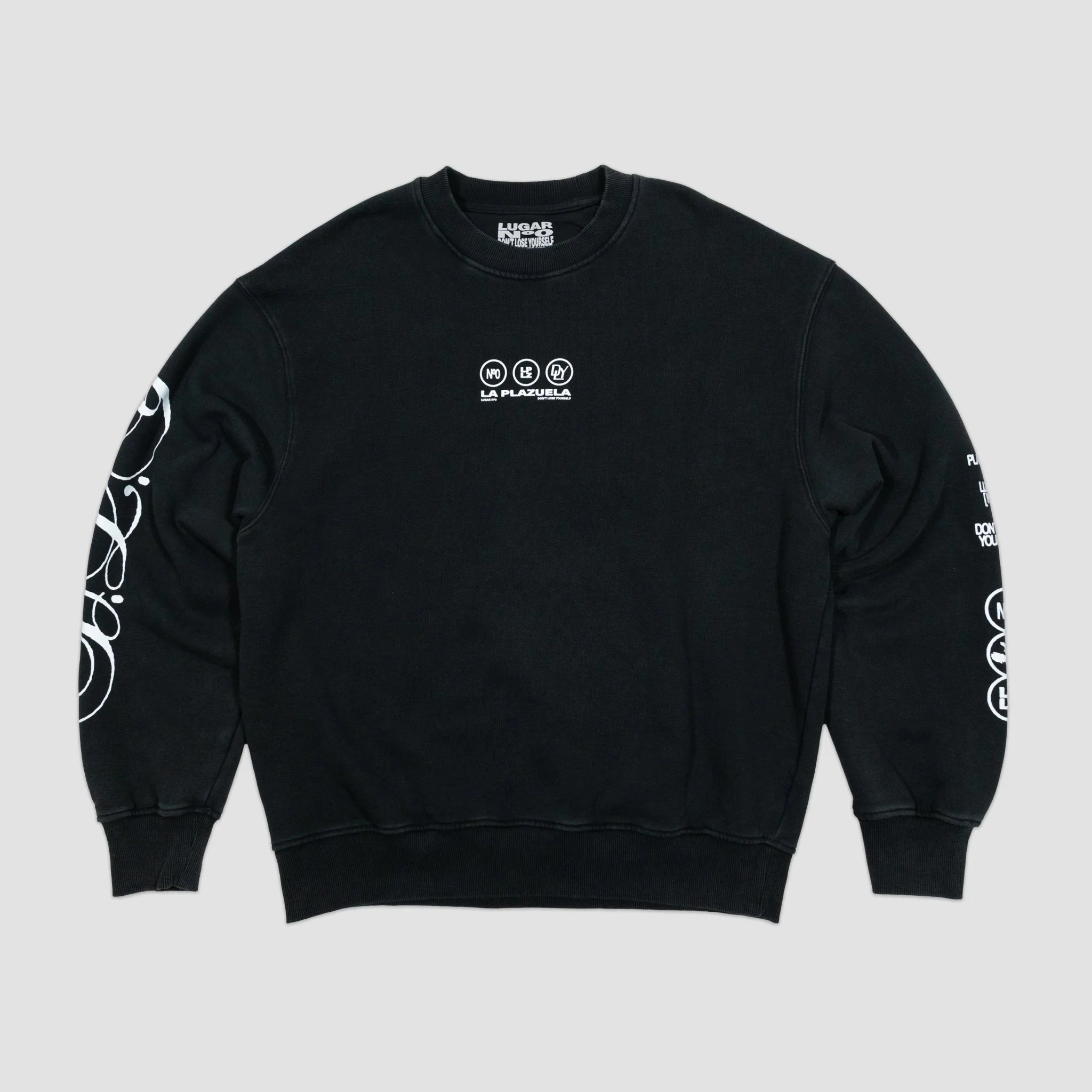 Sudadera Negra LUGAR Nº0 (D.L.Y)