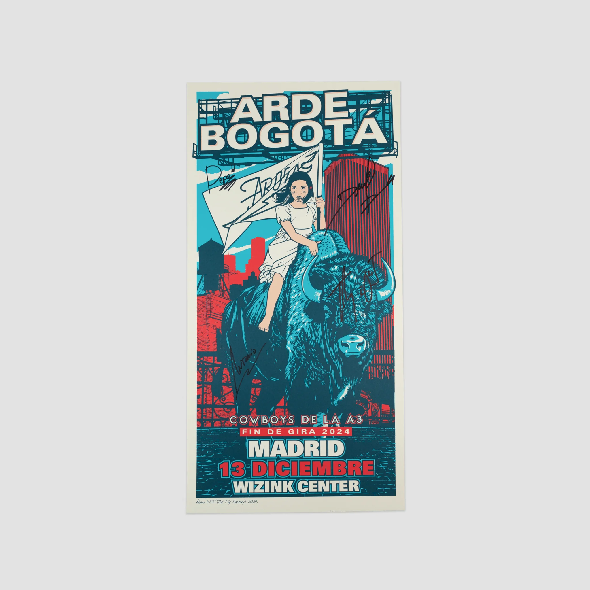 Pack 3 Carteles Firmados "Arde Bogotá Fin de Gira 2024" - Image 2