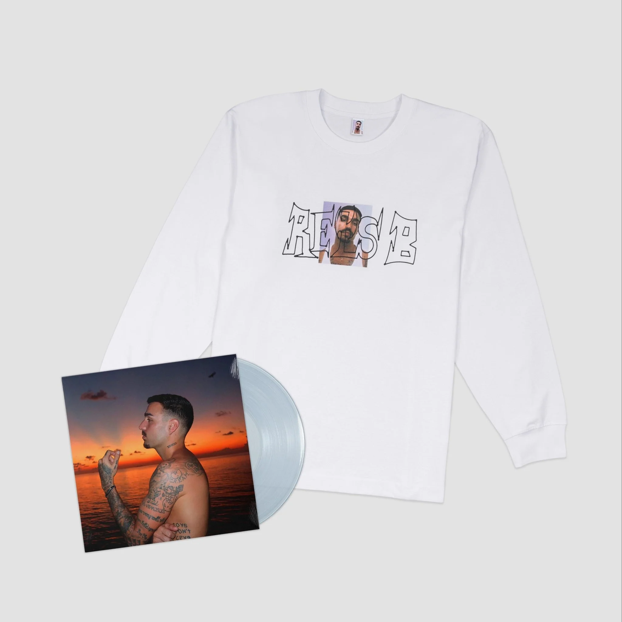 PACK A NEW STAR TAG (VINYL + LONG SLEEVE WHITE)